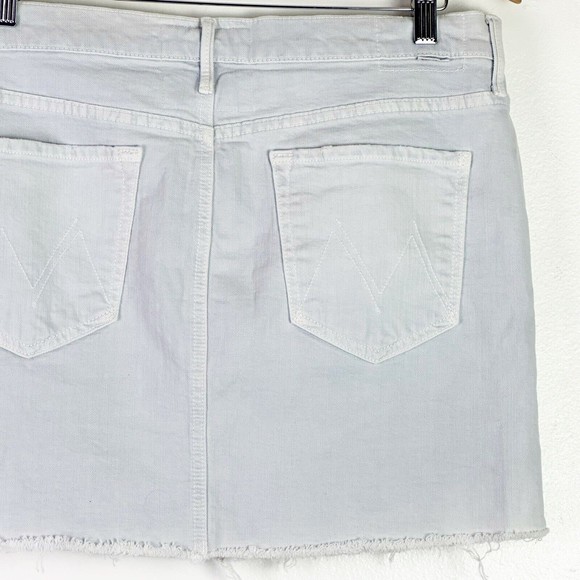 Mother Superior Women's Distressed Denim Mini Skirt Vagabond Fray Size 30 - Picture 10 of 11